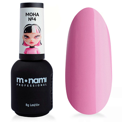 Гель-лак Monami Мона №4 розовый 8 г